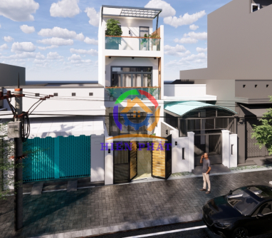 Thiết kế thi công nhà phố đẹp 3 tầng