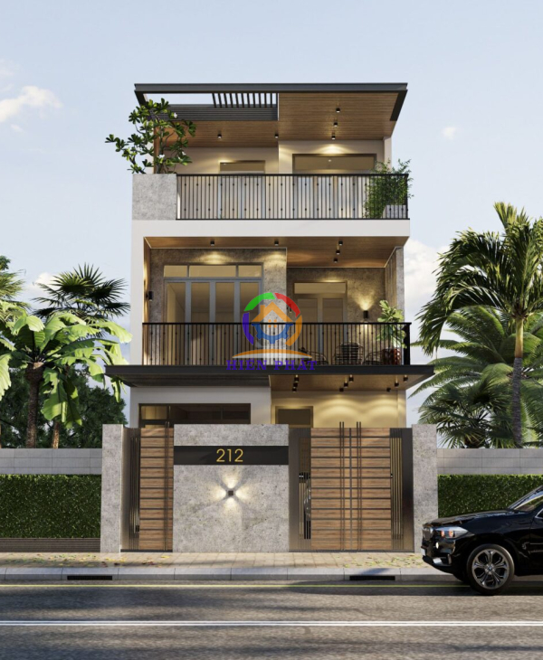 Nhà phố 3 tầng diện tích 105m2